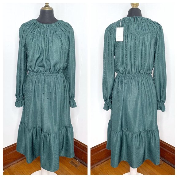 A. new day High Neck Long Sleeve Dress Small. GUC - Picture 2 of 8